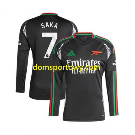 Koszulka Arsenal SAKA 7 Wyjazdowe Koszulki Piłkarskie 2024-2025 Długi Rękaw